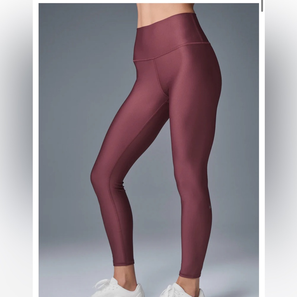 ALO Yoga Burgundy Airlift Leggings